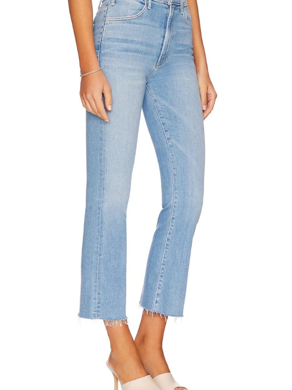 Mother Jeans The Hustler Fray High Rise Ankle Jeans - Picture 7 of 7